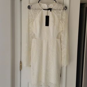 BCBG Off White Lace dress
